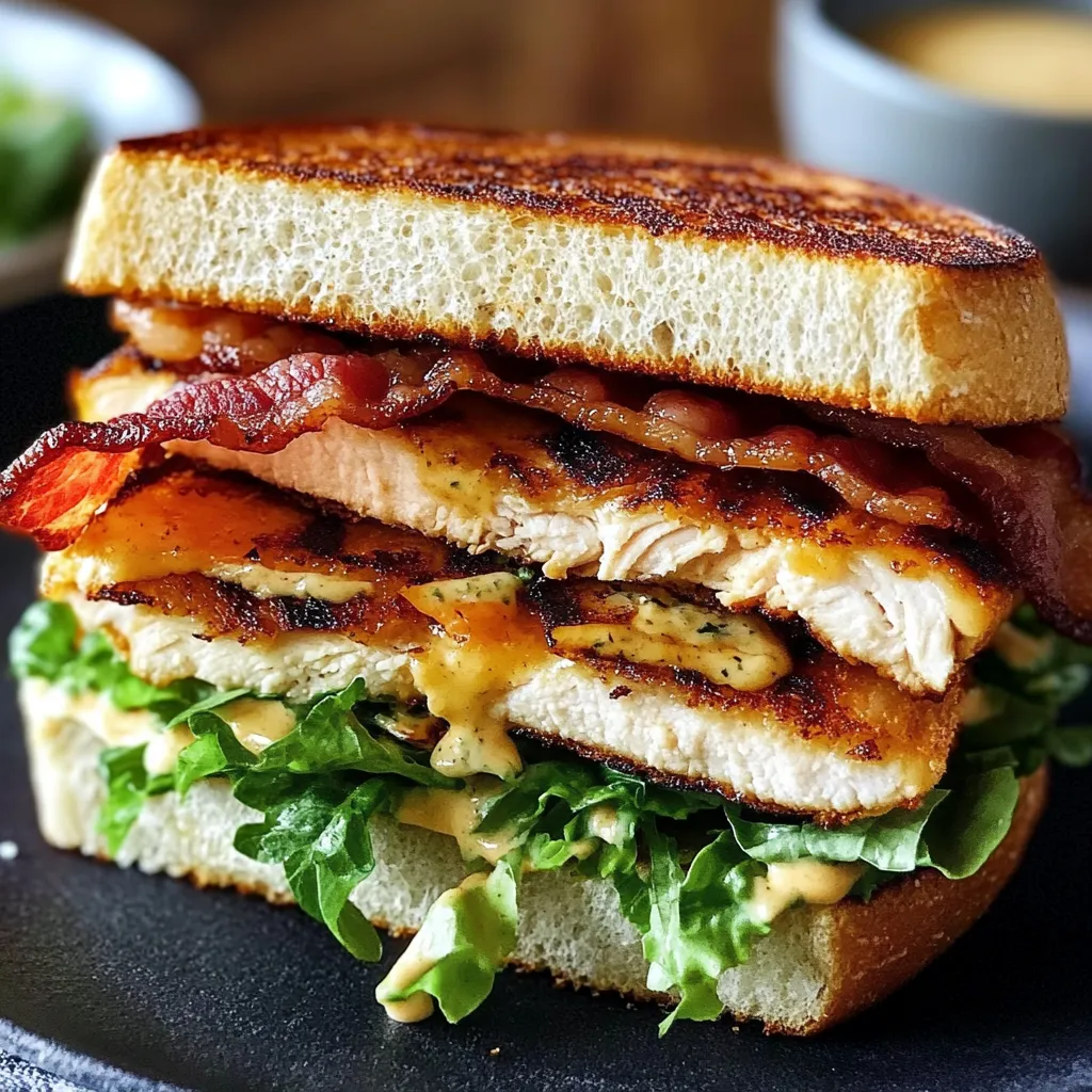 Ultimate Bacon and Ranch Chicken Melt with Three-Cheese Blend - secondary view