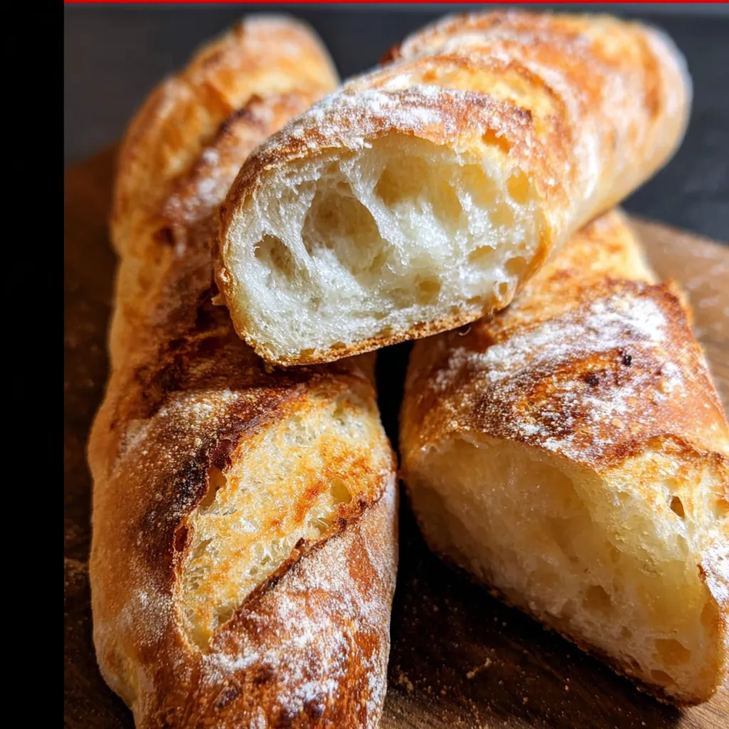 The Easiest Homemade French Baguette with Perfect Crispy Crust - tertiary view