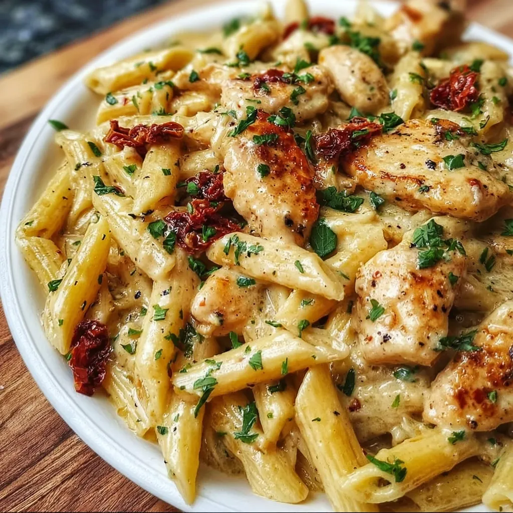 Irresistible Marry Me Chicken Pasta with Creamy Sun-Dried Tomato Sauce and Parmesan - main view