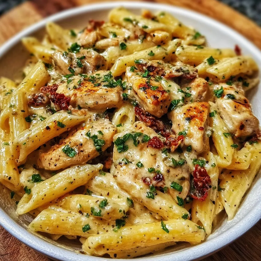 Irresistible Marry Me Chicken Pasta with Creamy Sun-Dried Tomato Sauce and Parmesan - secondary view