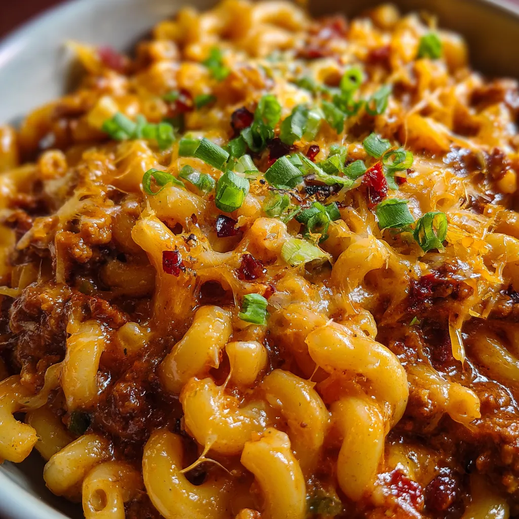 Ultimate Chili Mac with Three Cheeses and Hearty Ground Beef - main view
