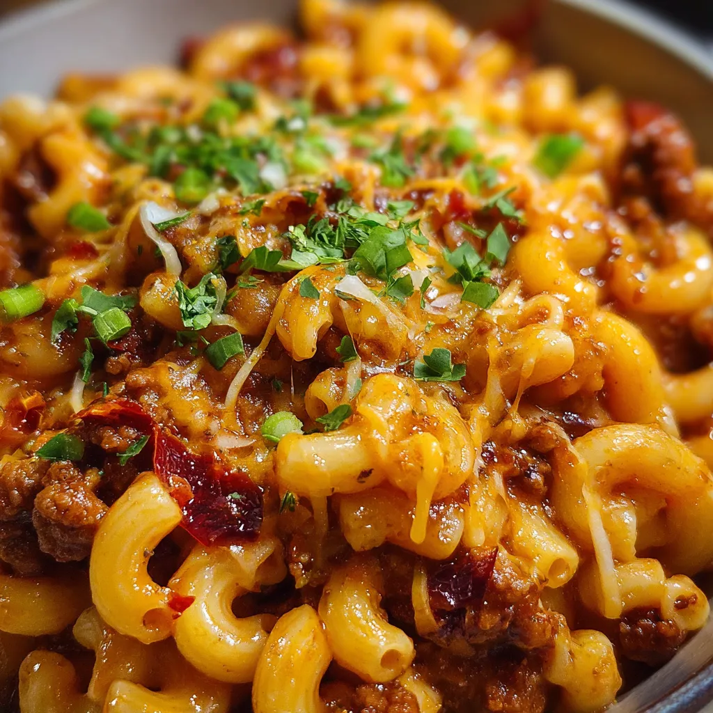 Ultimate Chili Mac with Three Cheeses and Hearty Ground Beef - secondary view