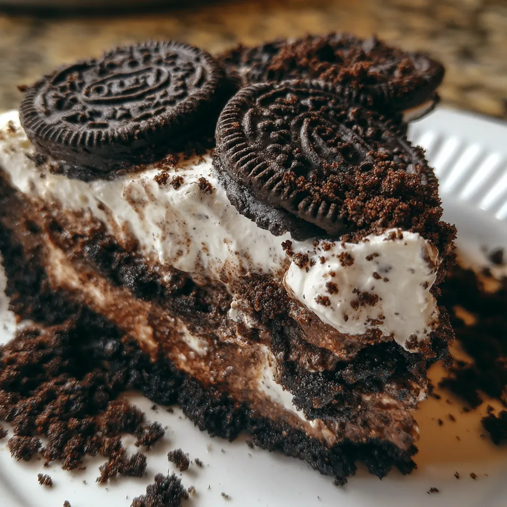 Ultimate Oreo Dirt Pie with Chocolate Pudding and Whipped Cream Layers - secondary view
