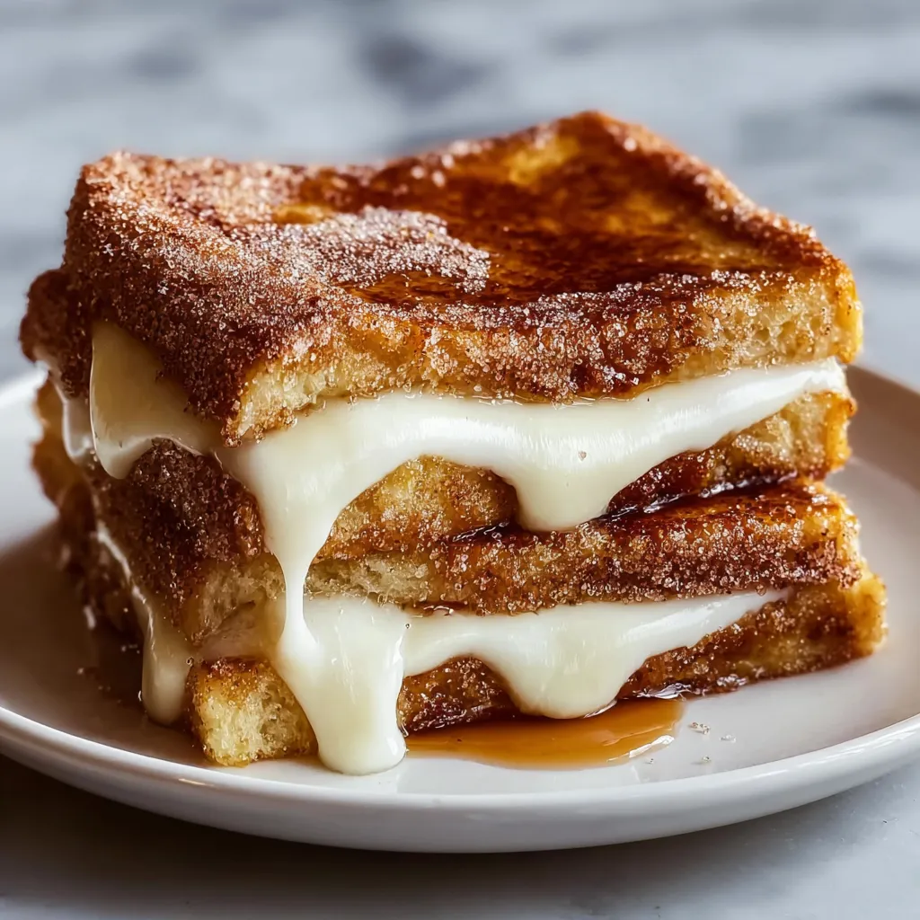 Cinnamon Sugar Churro-Stuffed French Toast with Dulce de Leche Filling - secondary view