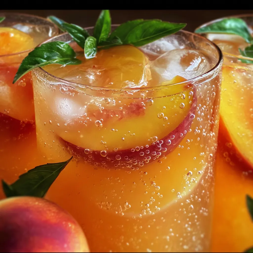 Easy Homemade Fresh Peach Lemonade with Natural Fruit Sweetness - secondary view