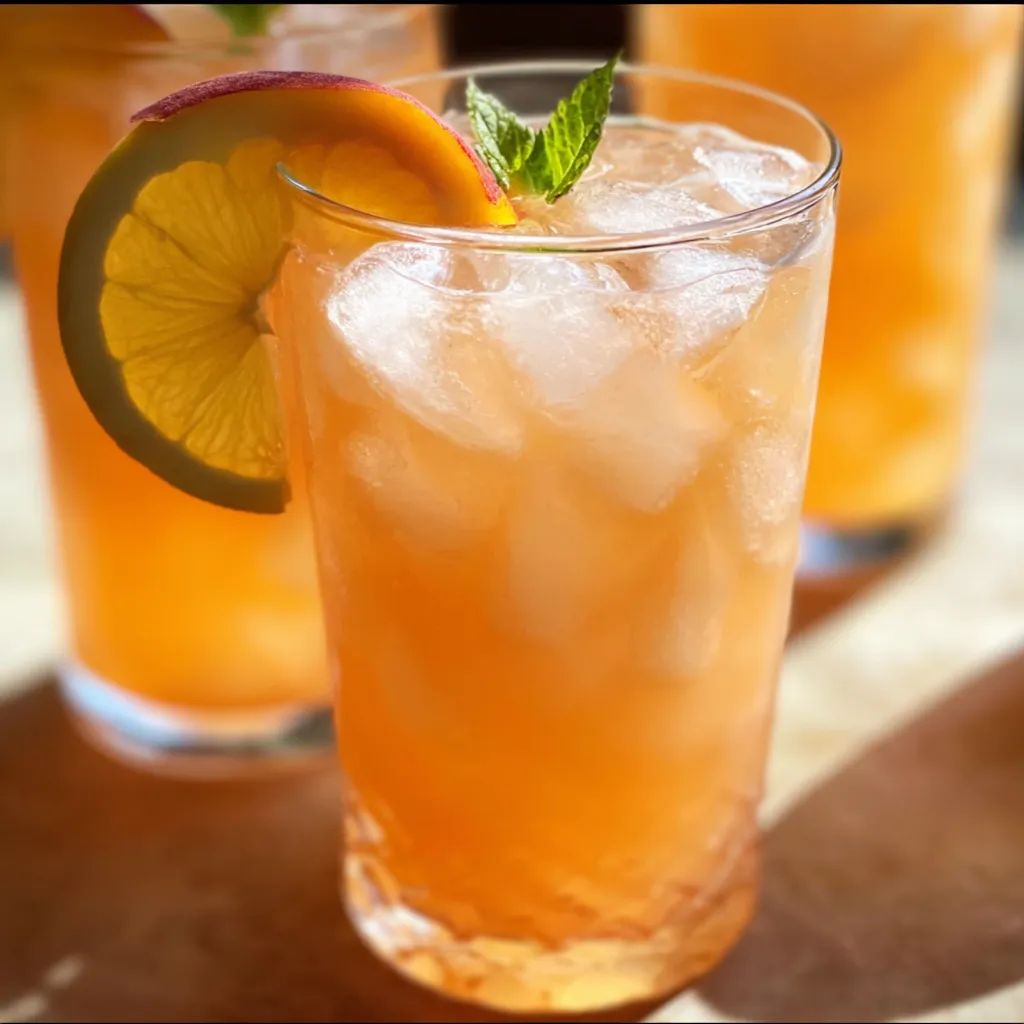 Easy Homemade Fresh Peach Lemonade with Natural Fruit Sweetness - tertiary view