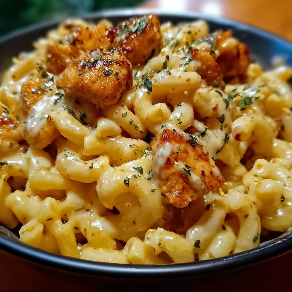 Creamy Honey Pepper Chicken Mac and Cheese Delight - secondary view