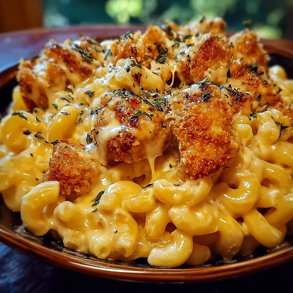 Creamy Honey Pepper Chicken Mac and Cheese Delight - tertiary view