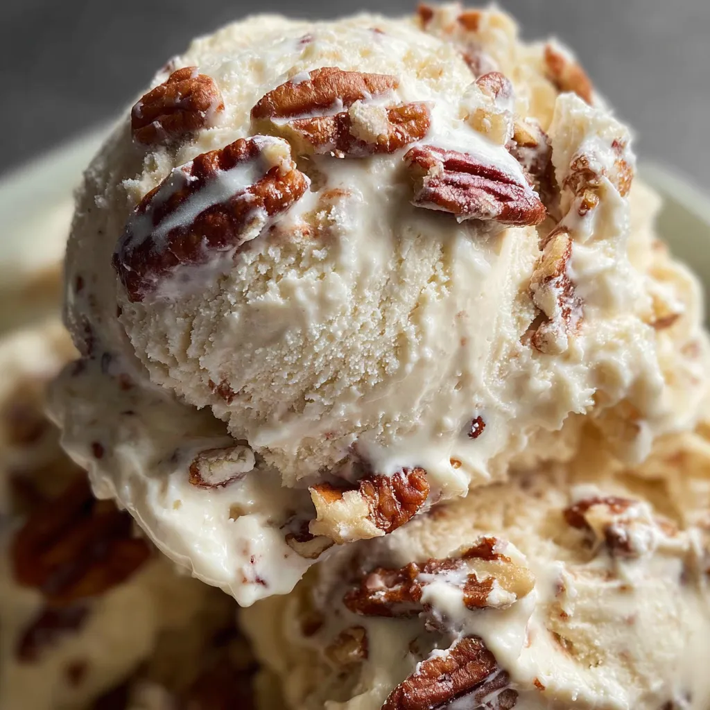 Rich Buttered Pecan Ice Cream with Toasted Pecans and Brown Butter - main view