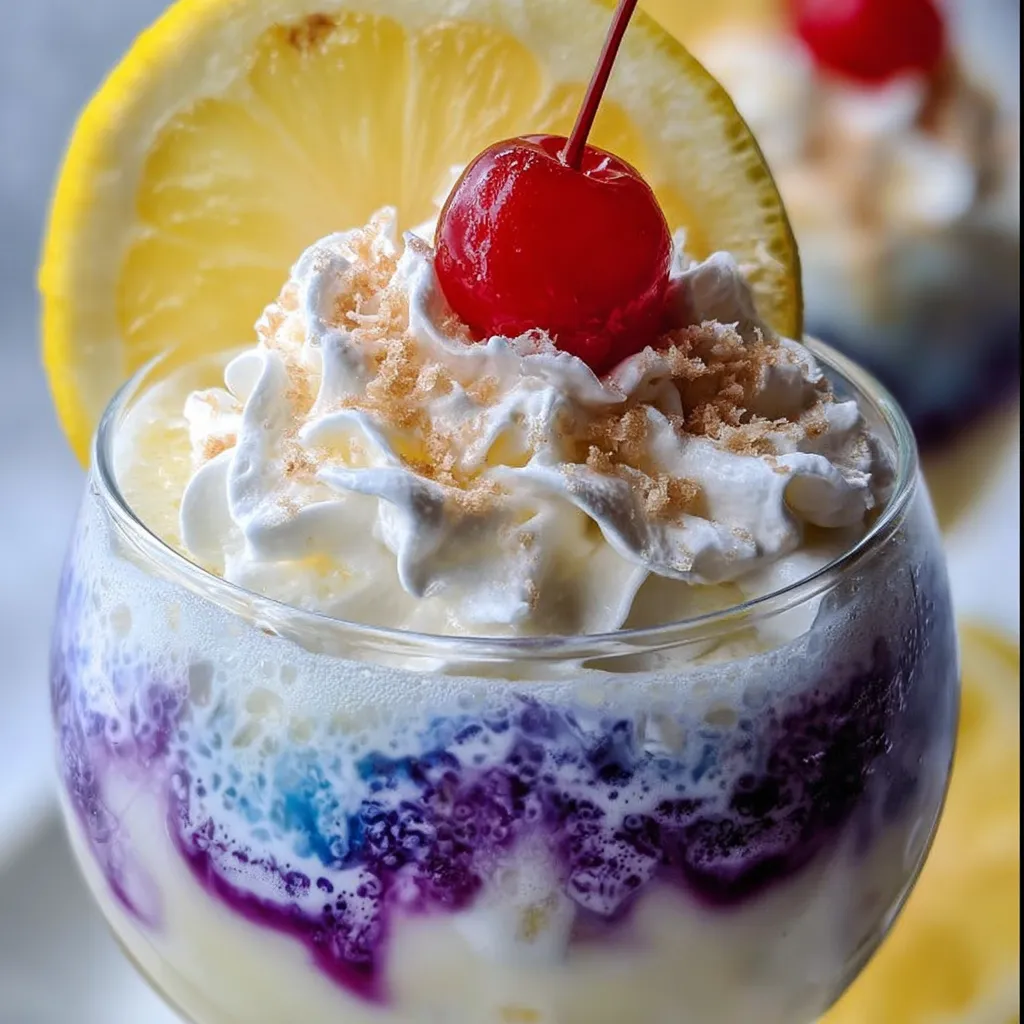 Ultimate Ocean Love Colada with Blue Curaçao Waves and Tropical Coconut Paradise - secondary view