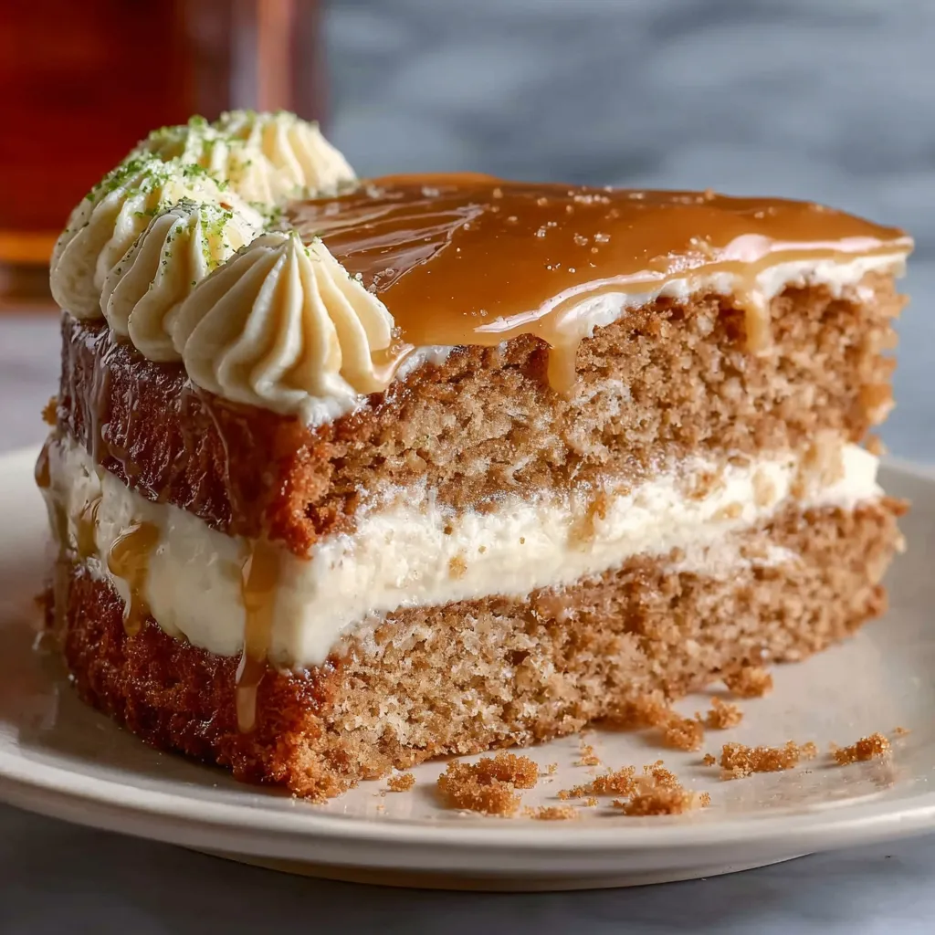 Decadent Irish Whiskey Layered Cake with Rich Buttercream and Whiskey Glaze - secondary view