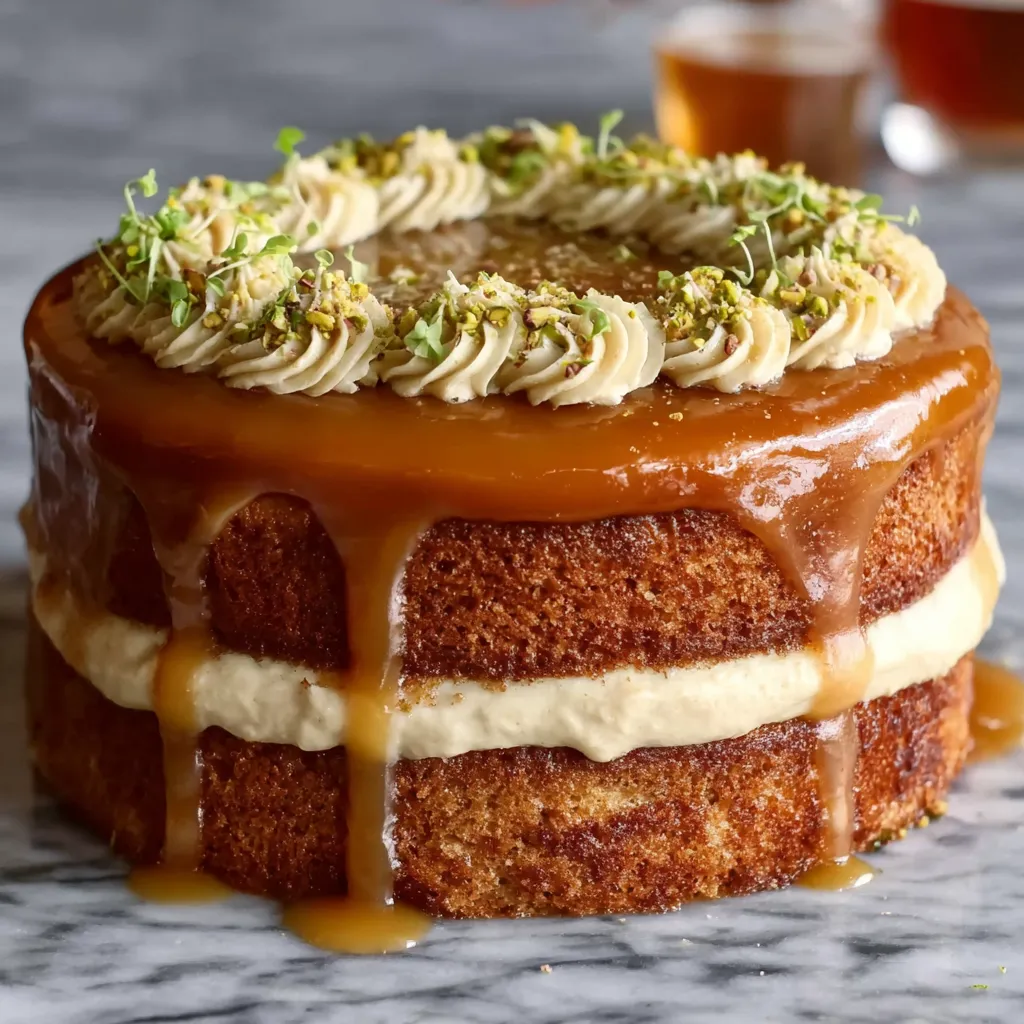 Decadent Irish Whiskey Layered Cake with Rich Buttercream and Whiskey Glaze - tertiary view