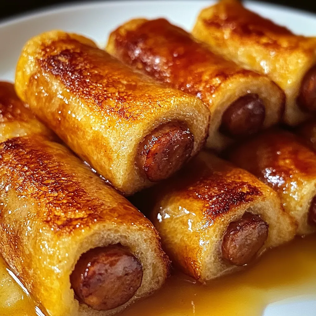 Ultimate Sausage French Toast Roll-Ups with Cinnamon Sugar and Maple Syrup Perfection - secondary view