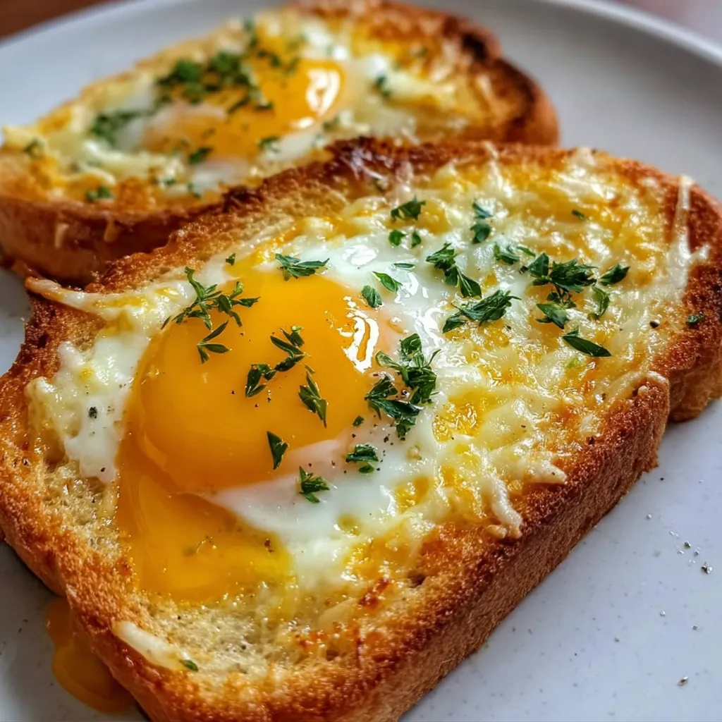 Crispy Golden Air Fryer Egg in the Hole Cheese Toast Perfection - tertiary view