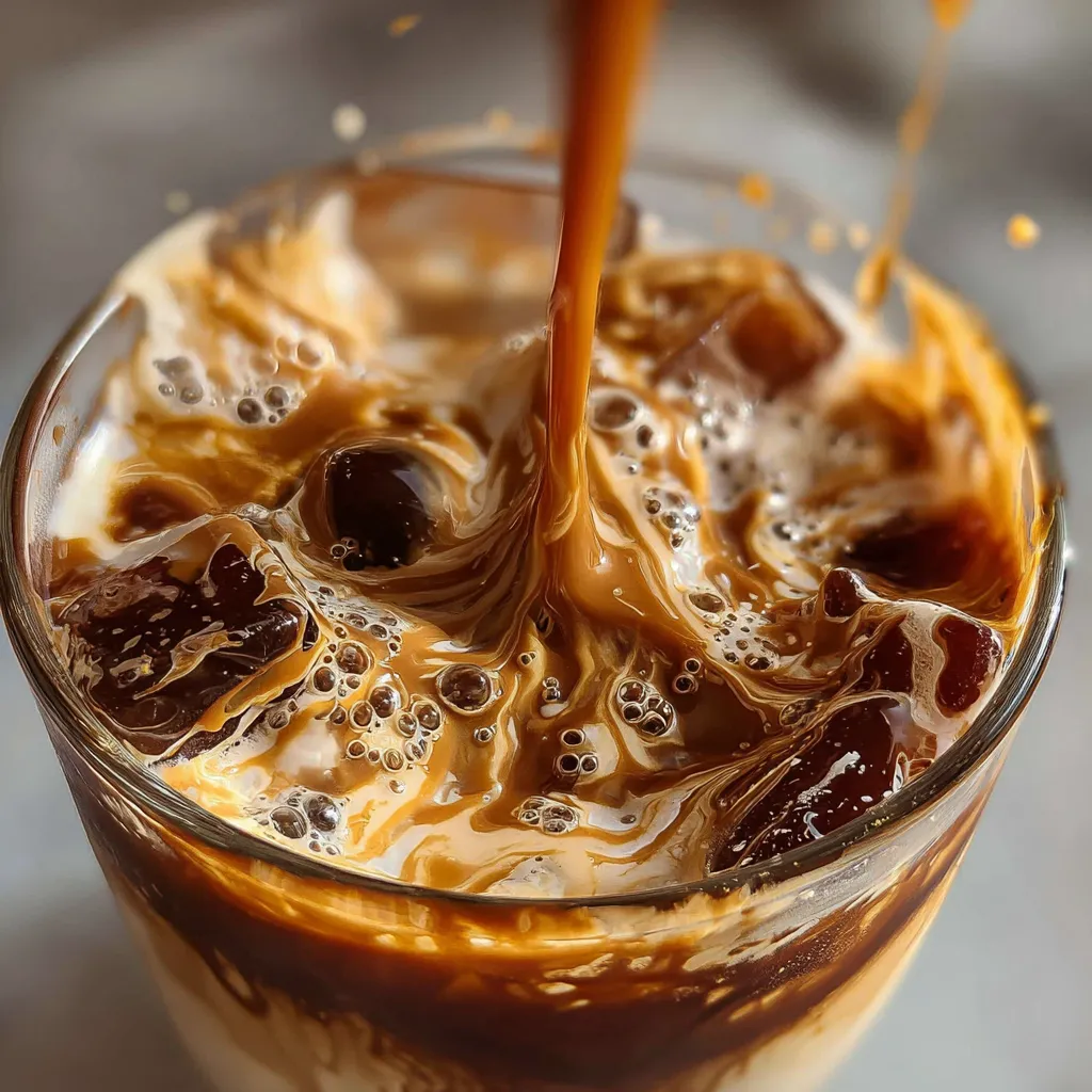 Ultimate Salted Caramel Cold Brew Coffee with Homemade Caramel Sauce and Sea Salt - tertiary view