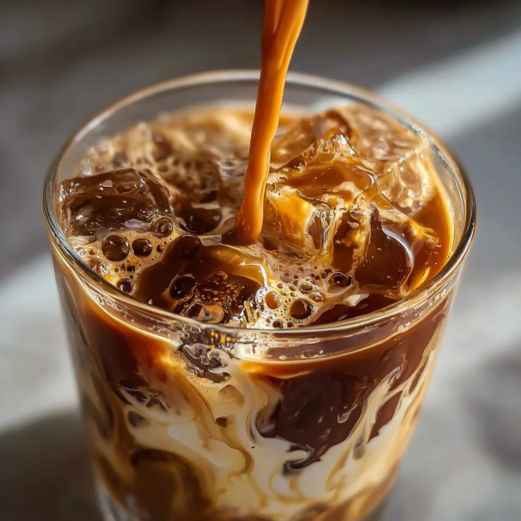 Ultimate Salted Caramel Cold Brew Coffee with Homemade Caramel Sauce and Sea Salt - secondary view