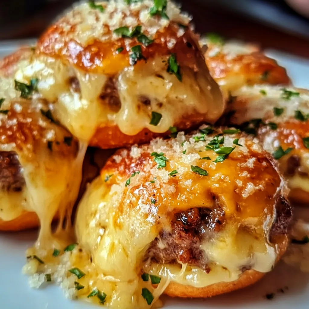 Garlic Parmesan Cheeseburger with Crispy Garlic Aioli and Herb-Crusted Patty - secondary view
