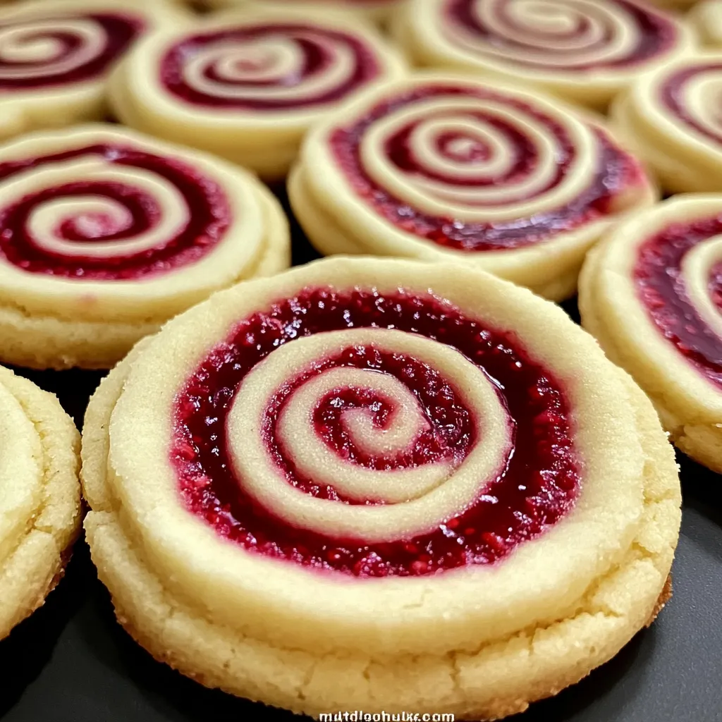 Ultimate Raspberry Swirl Shortbread Cookies with Fresh Berry Jam - tertiary view