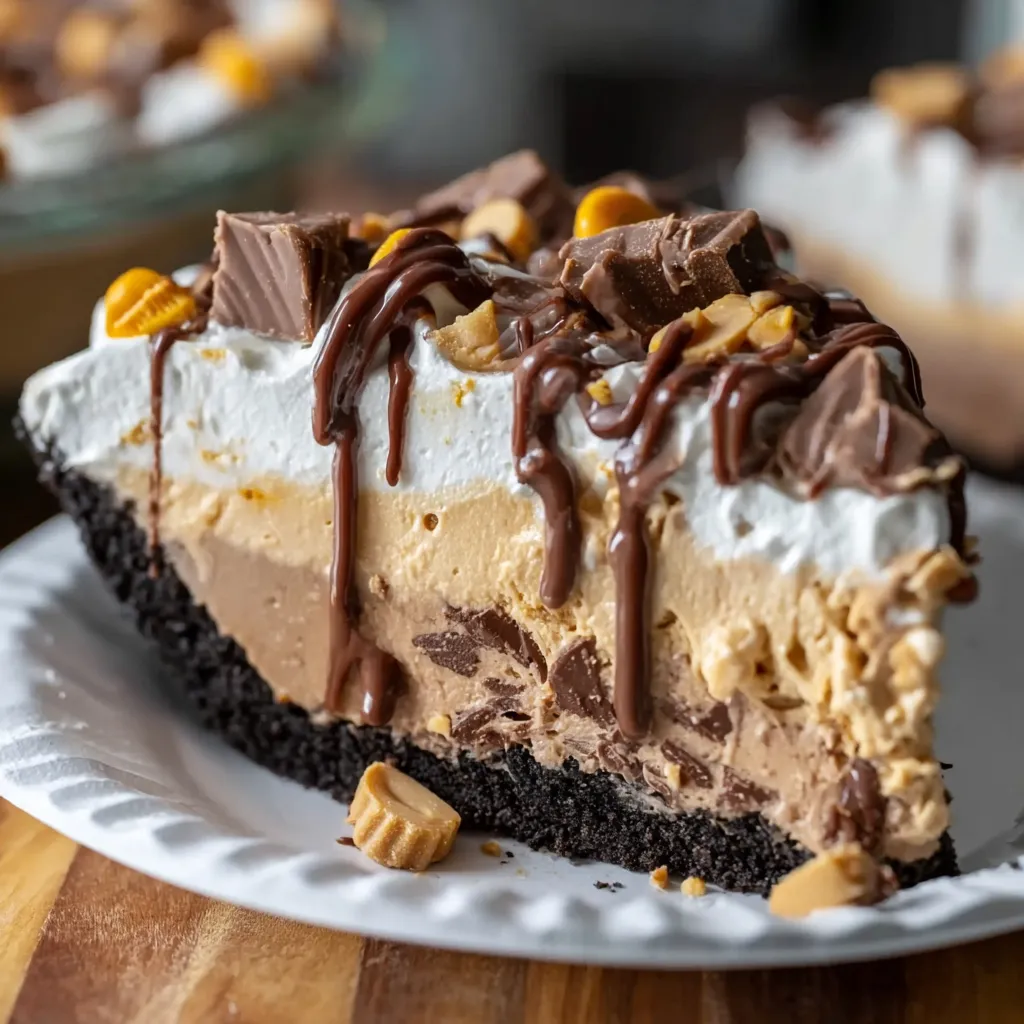 Ultimate No-Bake Cream Cheese Peanut Butter Bars with Chocolate Drizzle - tertiary view