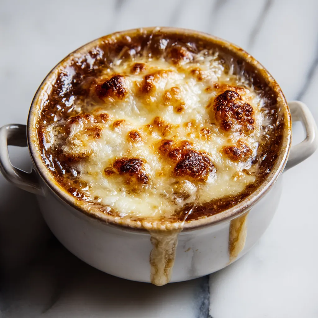 Authentic Walkabout Caramelized Onion Soup with Rustic Herb Croutons - secondary view