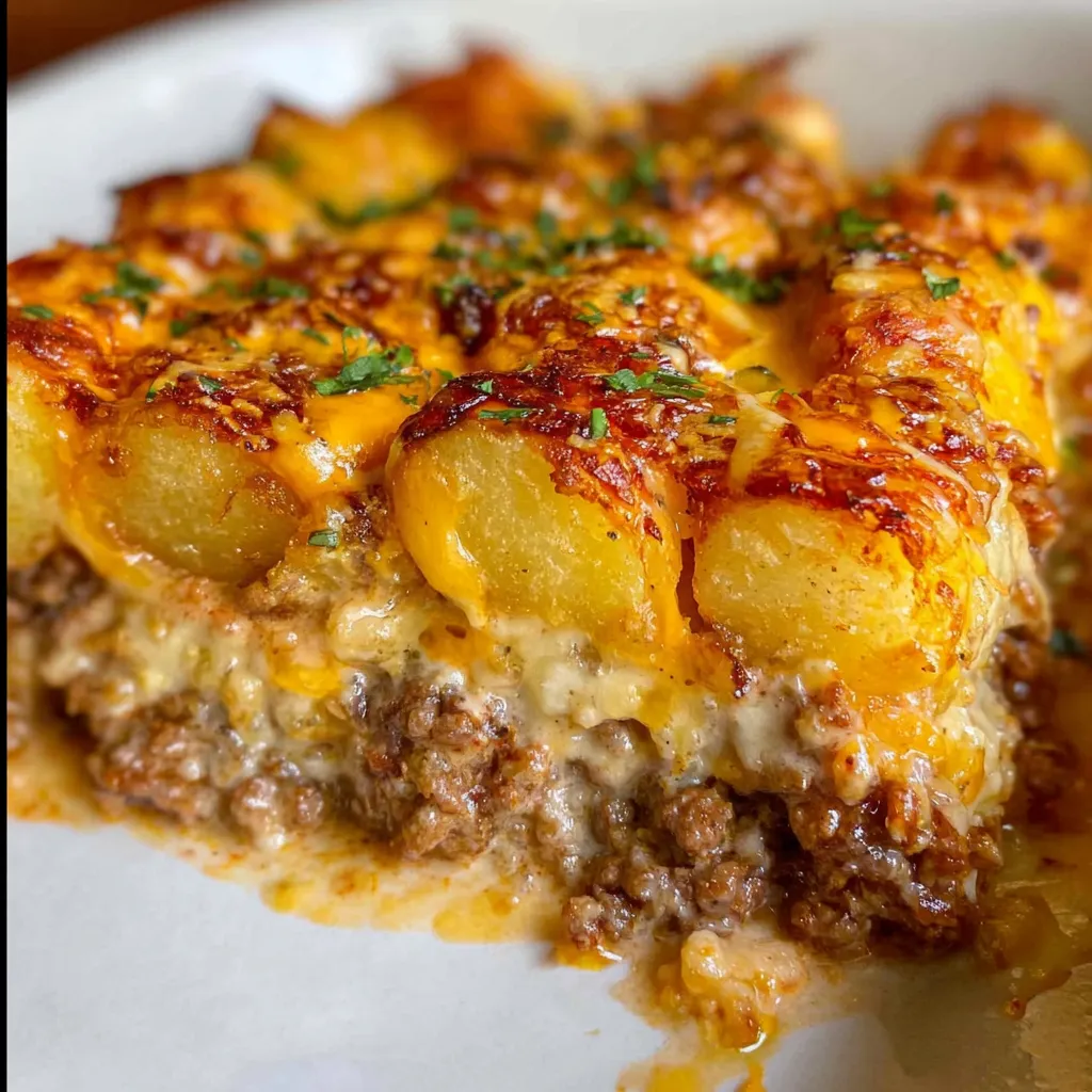 Hearty Cowboy Casserole with Ground Beef, Beans, and Cornbread Topping - tertiary view
