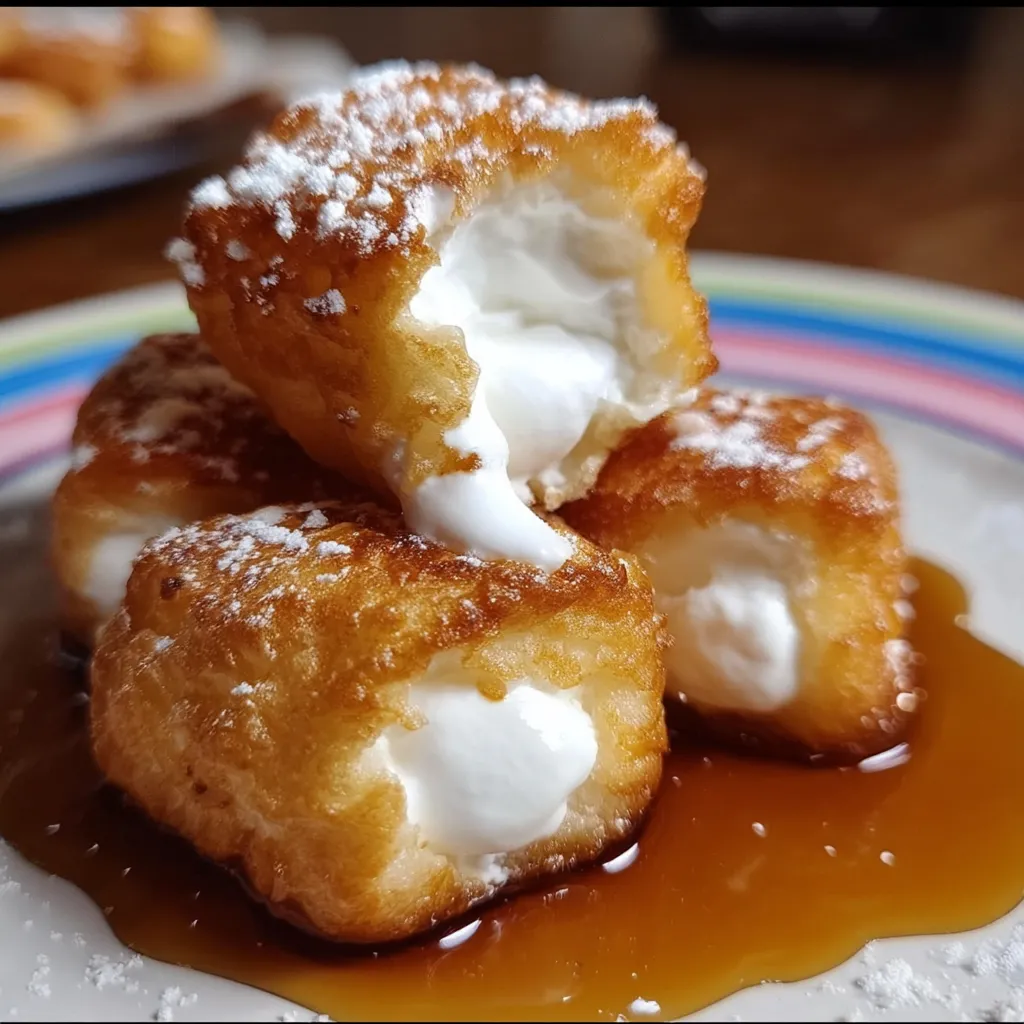 Ultimate Deep Fried Marshmallows with Golden Crispy Coating and Gooey Center - tertiary view