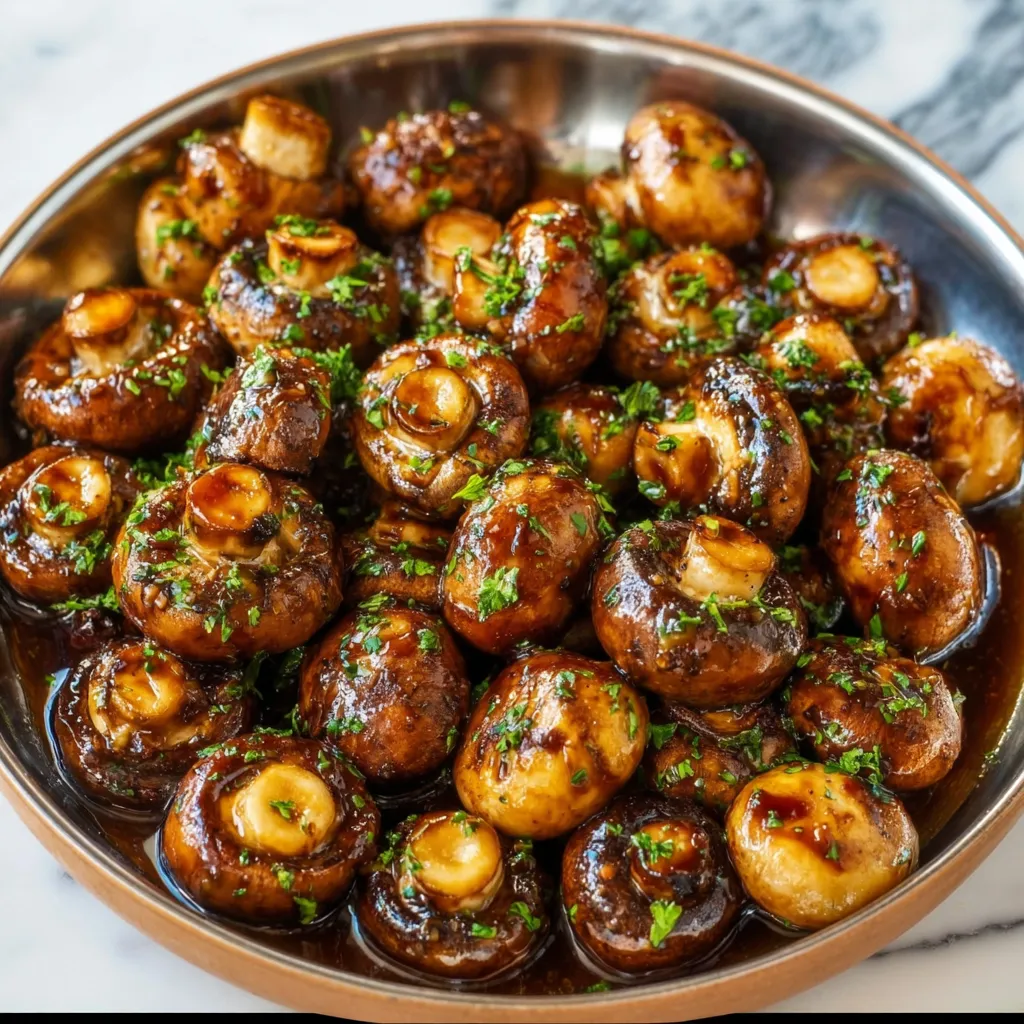 Ultimate Garlic Mushrooms with Honey Soy Glaze and Fresh Herb Finish