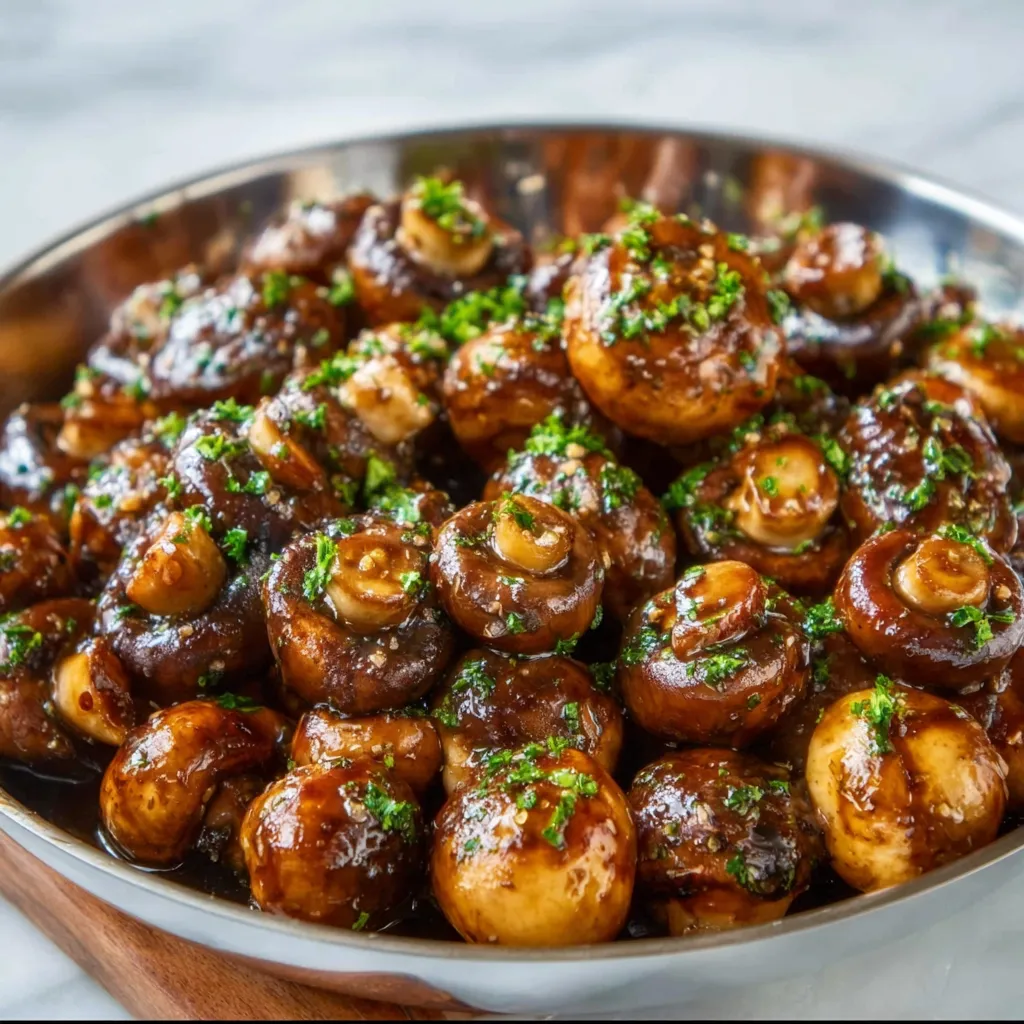 Ultimate Garlic Mushrooms with Honey Soy Glaze and Fresh Herb Finish - secondary view