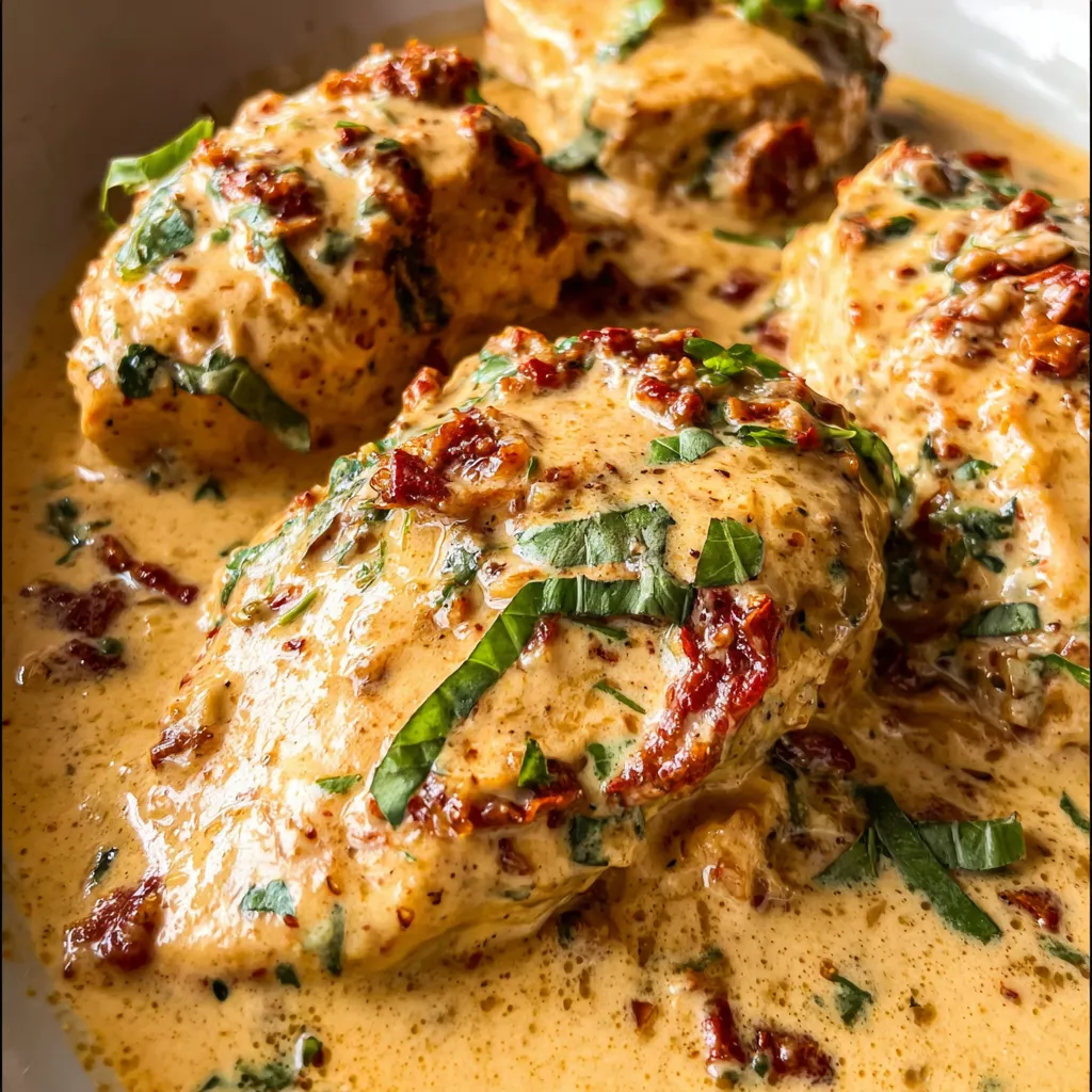 Easy Marry Me Chicken with Creamy Sun-Dried Tomato and Herb Sauce - secondary view