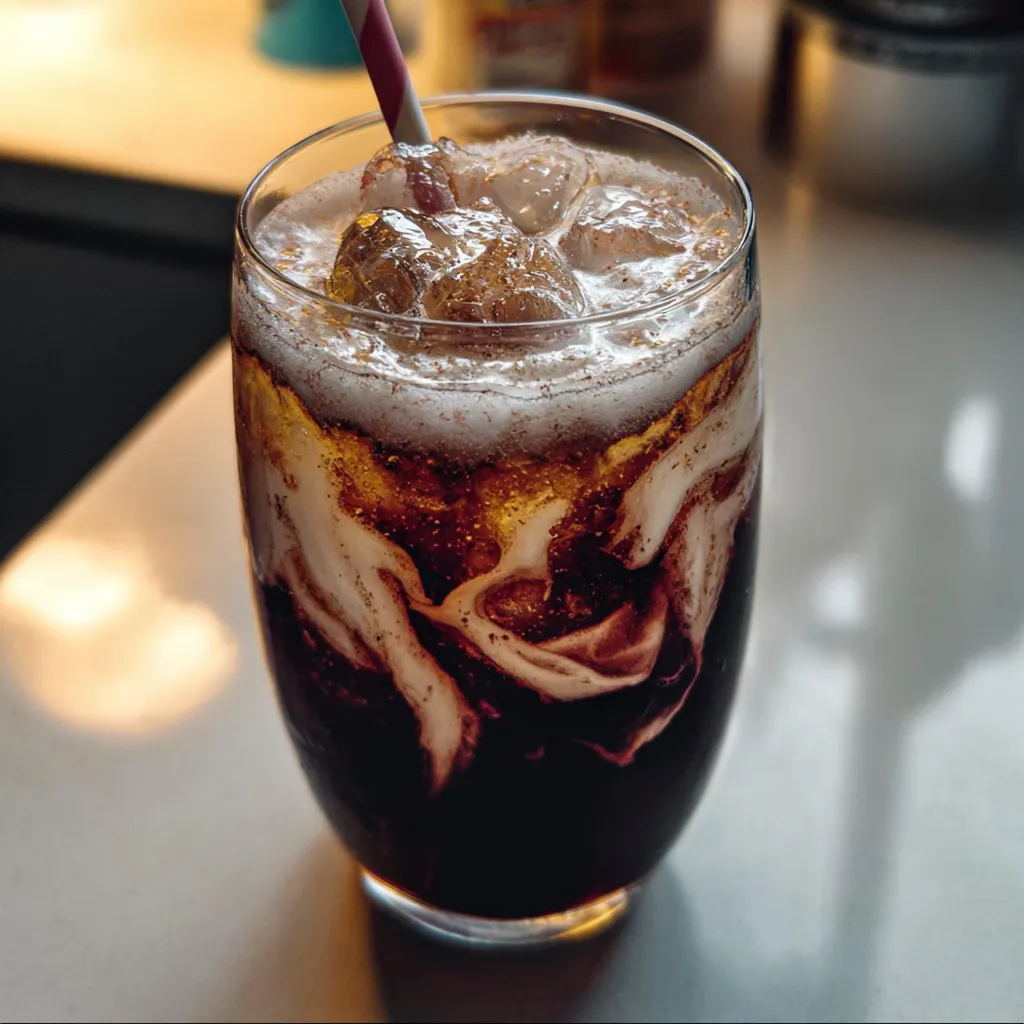 Midnight Malibu Dirty Soda with Coconut Rum and Dark Berry Flavors