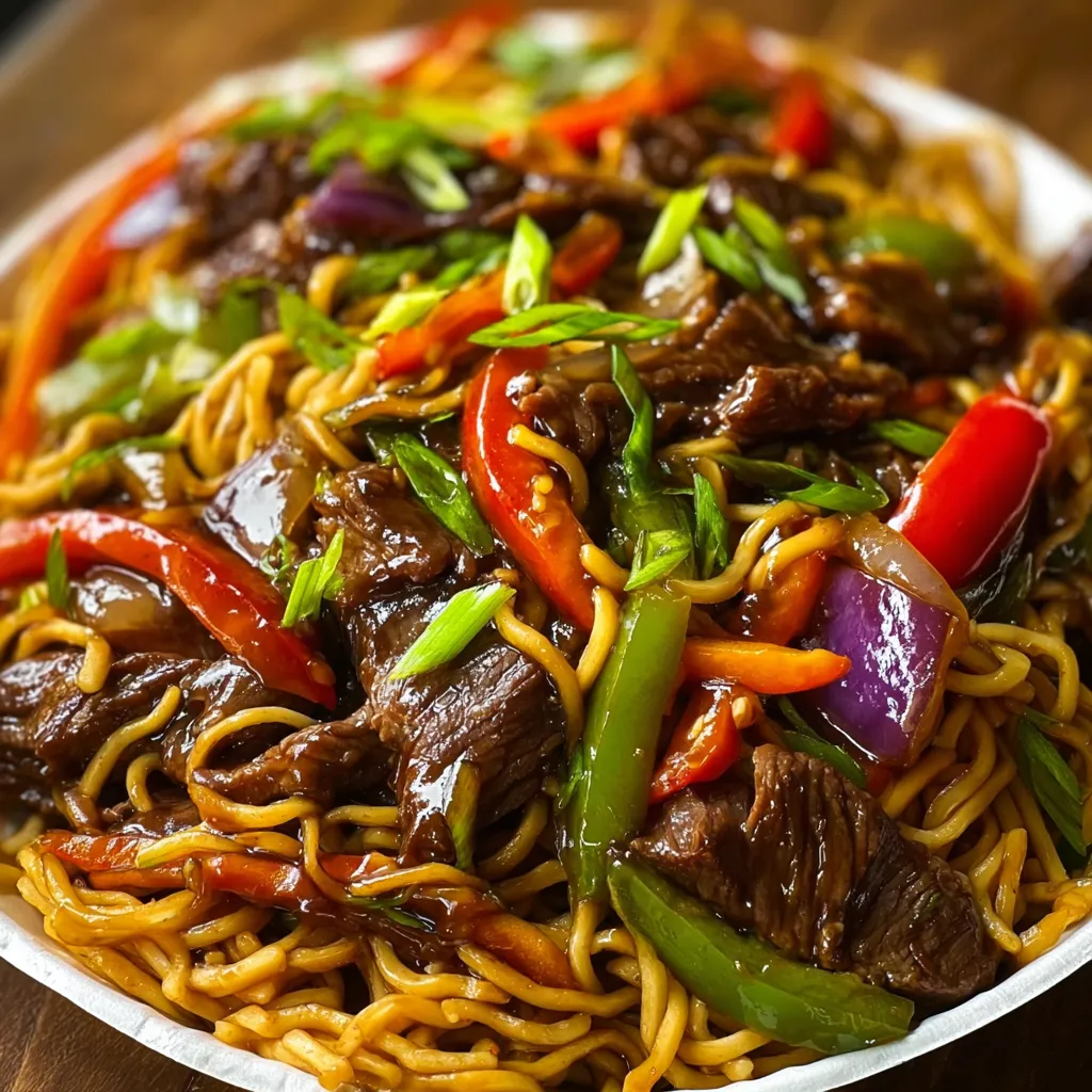 Ultimate Beef Stir Fry with Noodles and Fresh Vegetable Medley