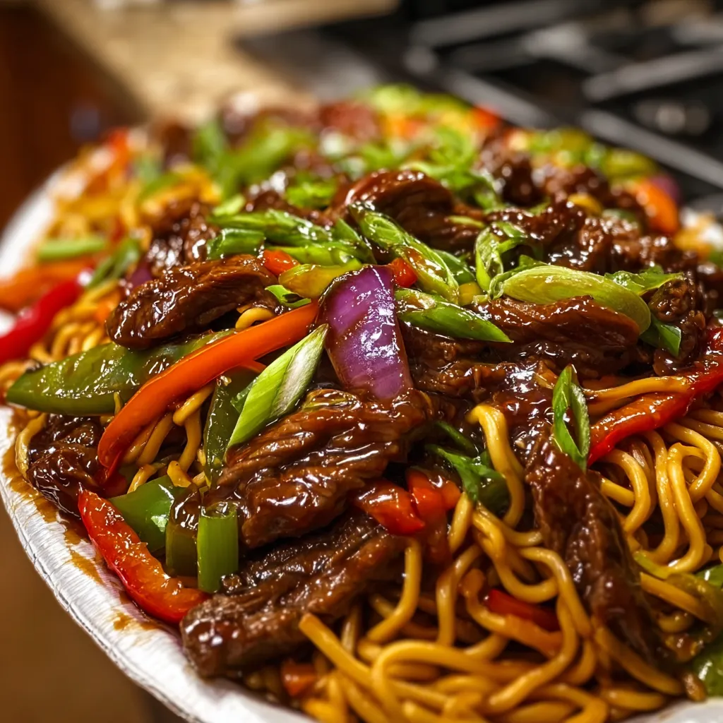 Ultimate Beef Stir Fry with Noodles and Fresh Vegetable Medley - secondary view