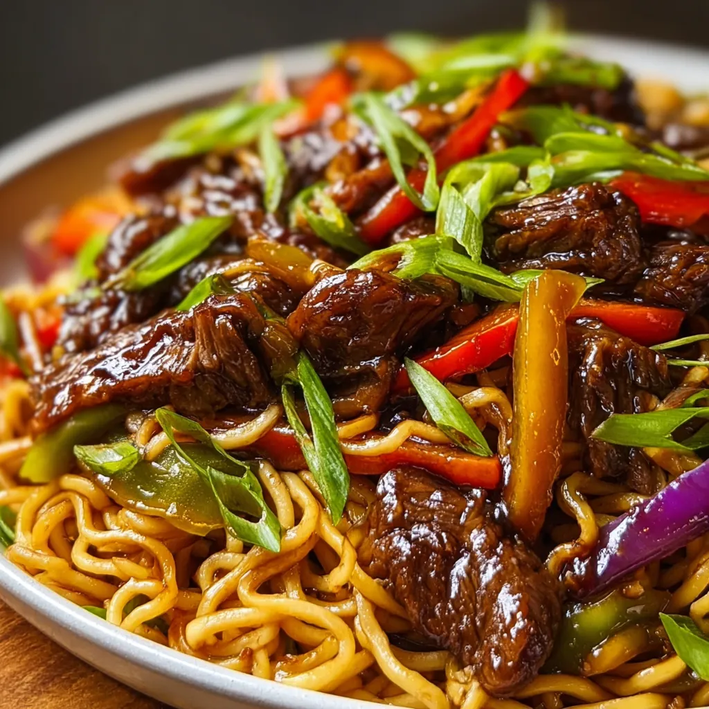 Ultimate Beef Stir Fry with Noodles and Fresh Vegetable Medley - tertiary view