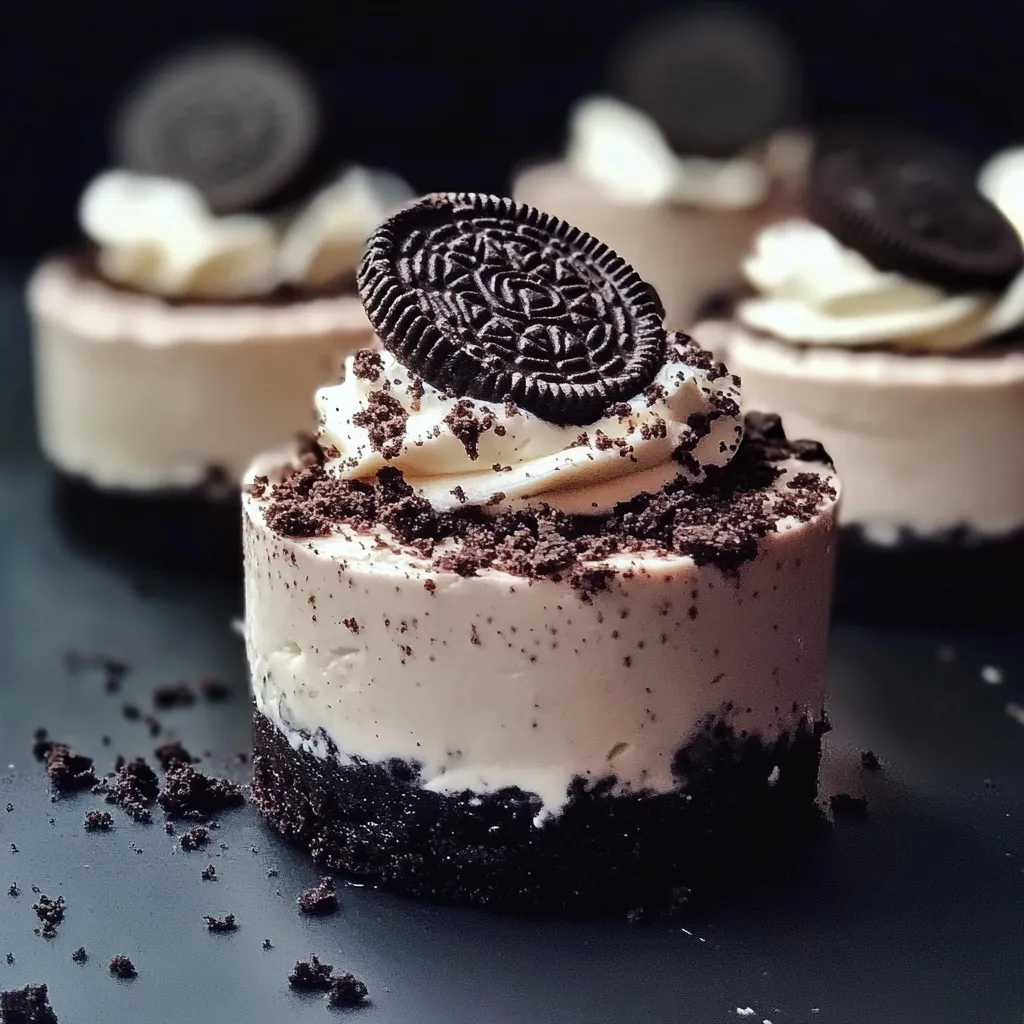 No-Bake Oreo Cheesecakes - Ultimate Decadent Dessert Recipe - main view