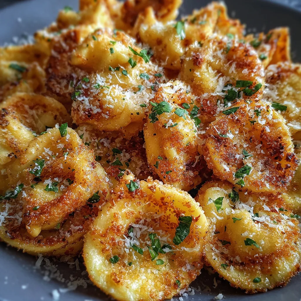Ultimate Crispy Parmesan Fried Tortellini with Golden Herb Coating Perfection - secondary view