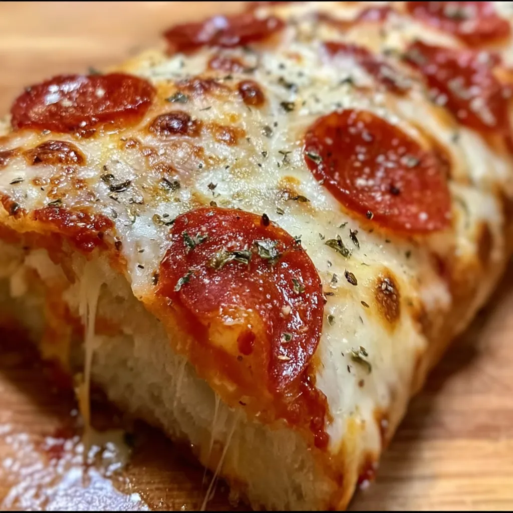 Ultimate Cheesy Pepperoni Stromboli with Garlic Herb Crust and Marinara Dipping Sauce