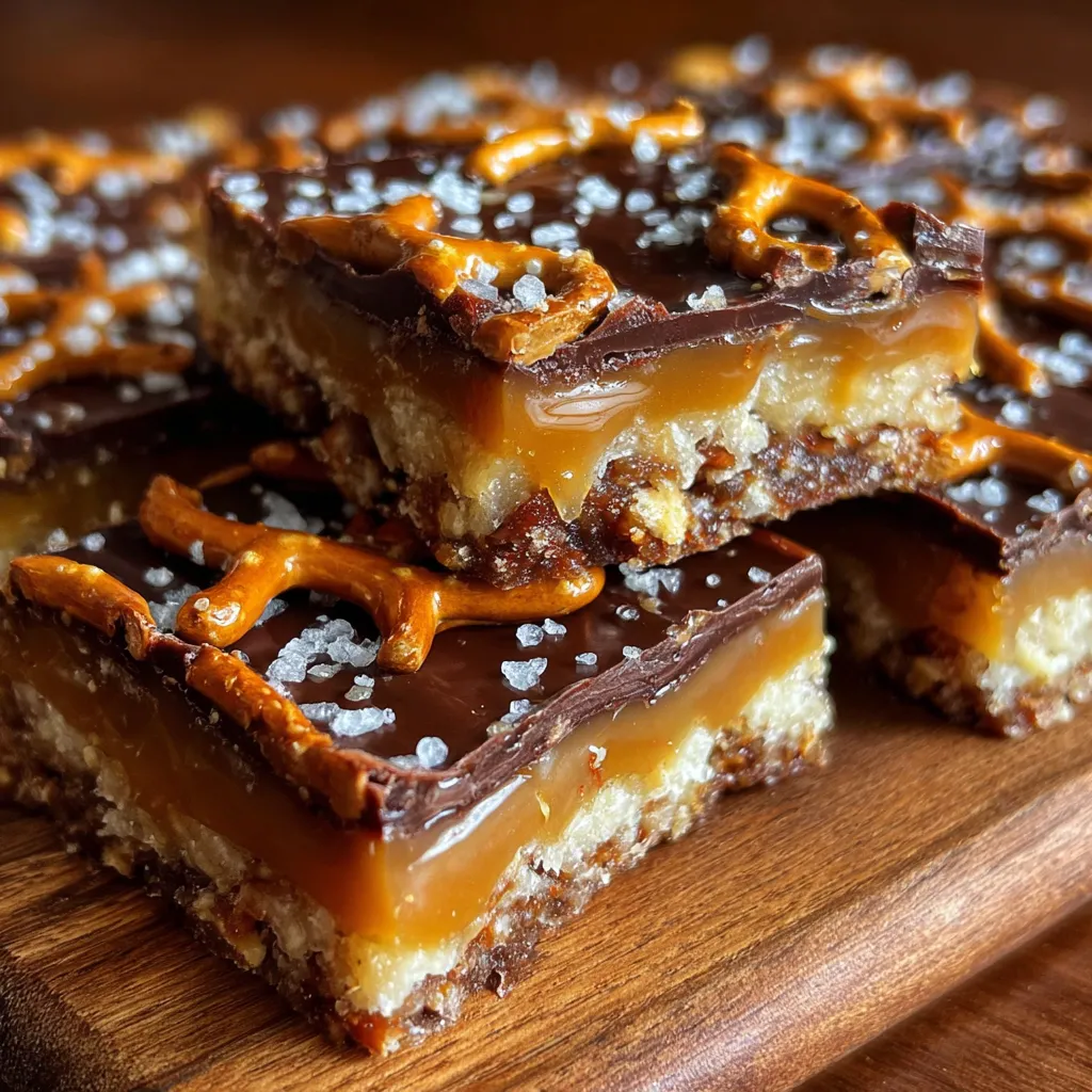 Ultimate Caramel Pretzel Crack Bars with Addictive Sweet and Salty Layers - secondary view