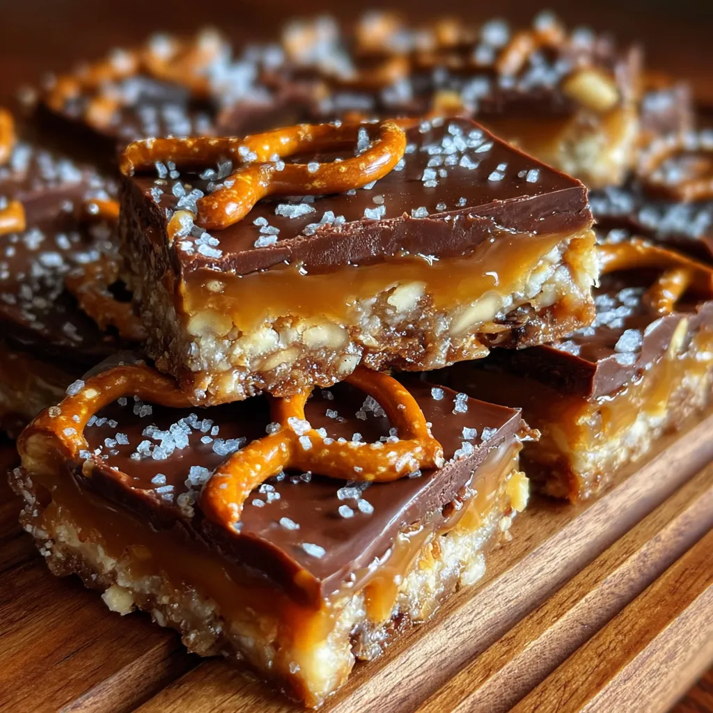 Ultimate Caramel Pretzel Crack Bars with Addictive Sweet and Salty Layers - main view