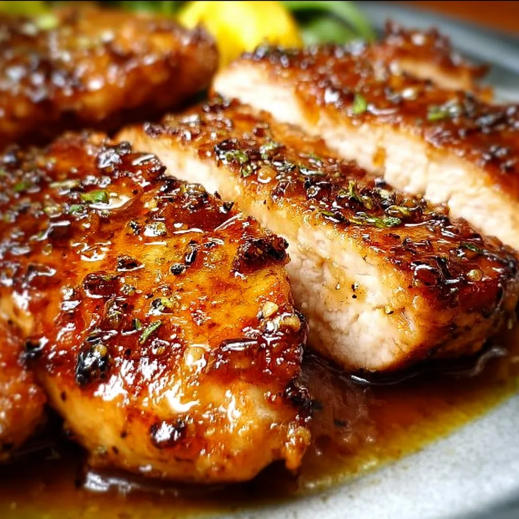 Perfectly Tender Honey Glazed Chicken Breast with Caramelized Sweet Glaze - tertiary view