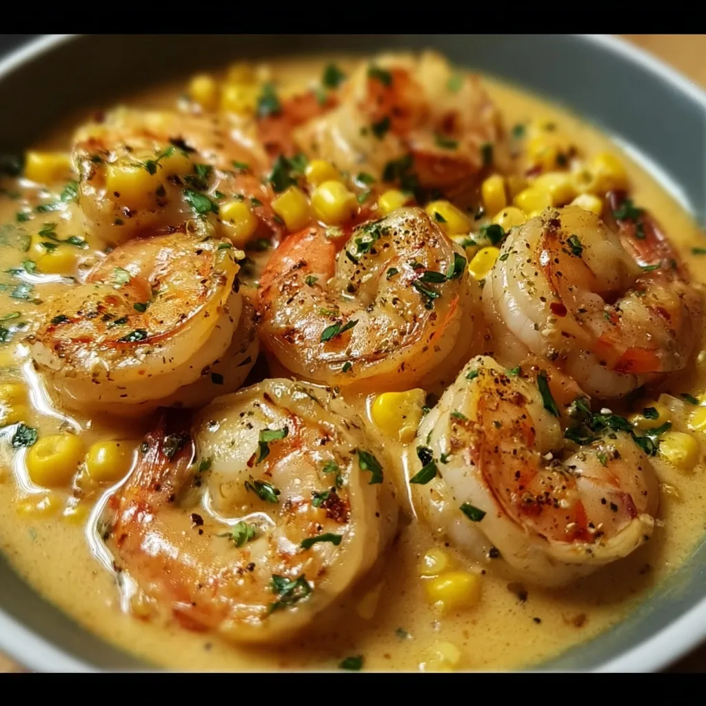 Shrimp and Corn Bisque with Authentic New Orleans Cajun Spices - main view