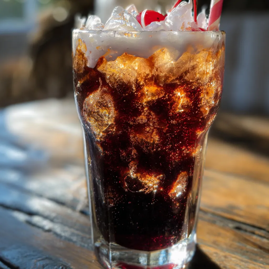 Midnight Malibu Dirty Soda with Coconut Rum and Dark Berry Syrup - secondary view