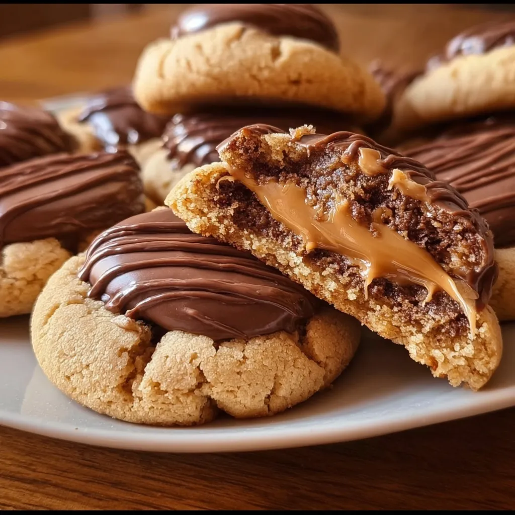 Ultimate Peanut Butter Cup Cookies with Chocolate Chunks and Creamy Center - secondary view