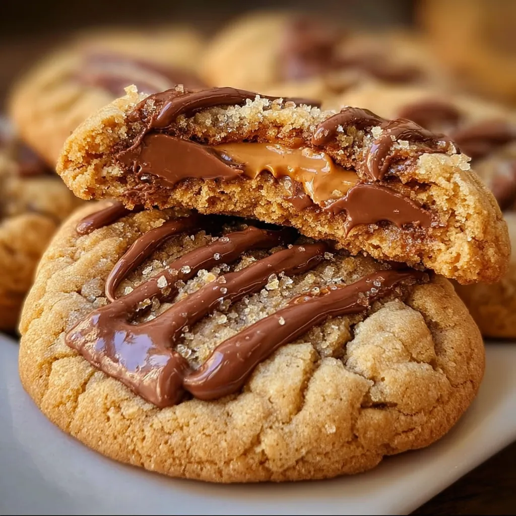 Ultimate Peanut Butter Cup Cookies with Chocolate Chunks and Creamy Center - main view