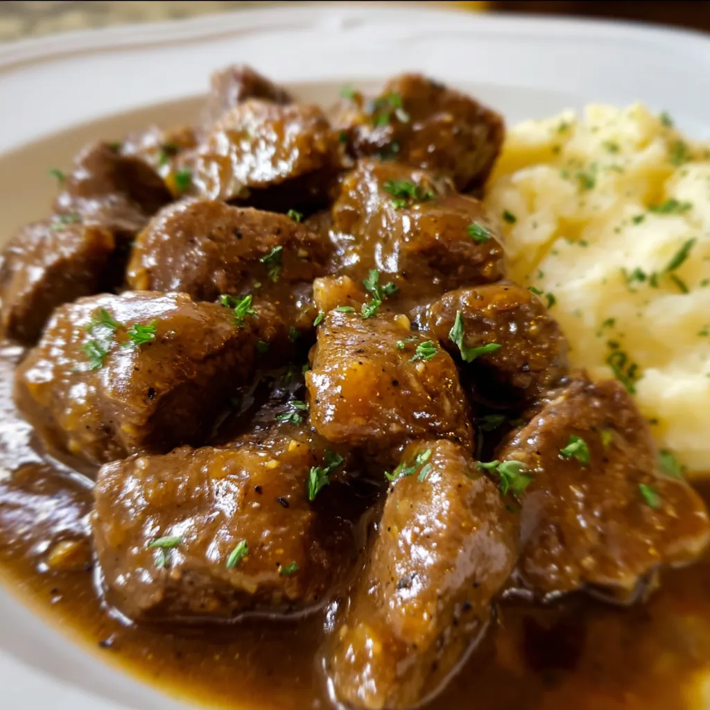 Beef Tips and Gravy with Tender Sirloin and Rich Brown Gravy - main view