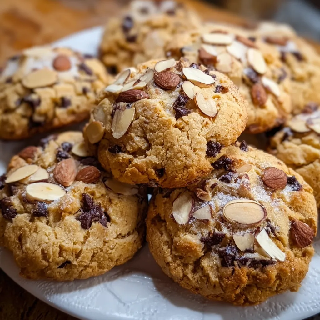 Ultimate Almond Chocolate Chip Cookies with Toasted Almonds and Premium Chocolate