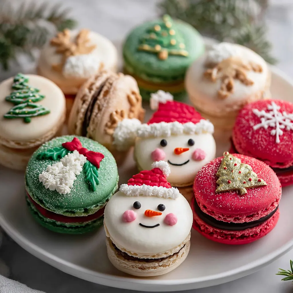 Festive Christmas Macarons with Holiday Spices and Seasonal Flavors - tertiary view