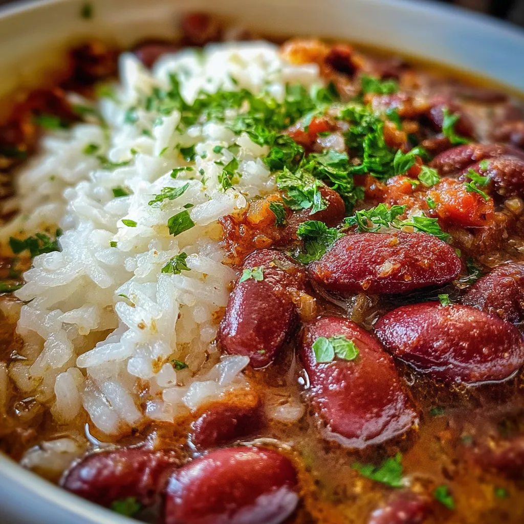 Popeye's Style Red Beans and Rice with Smoky Andouille and Creole Seasonings - secondary view