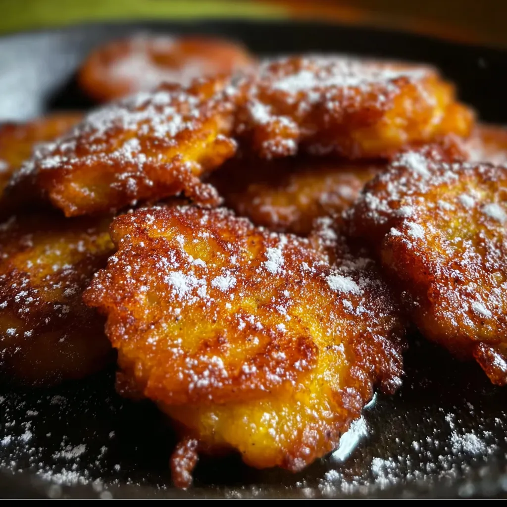 Golden Skillet Banana Fritters - main view