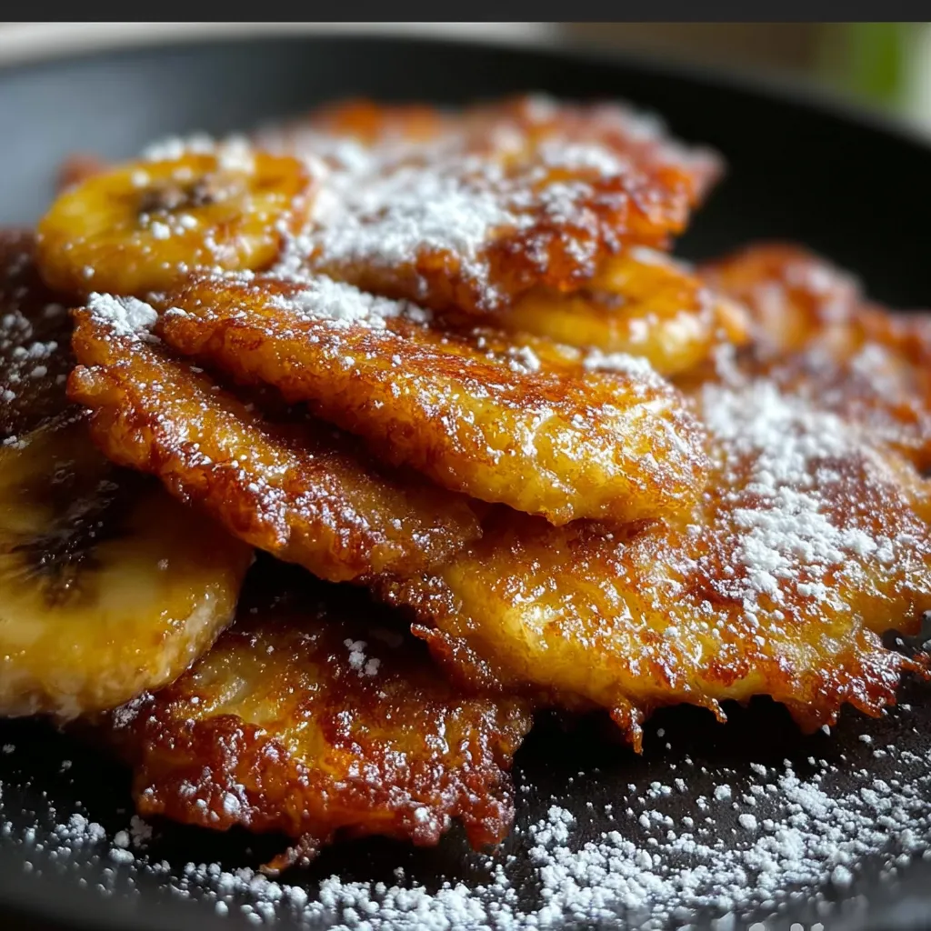 Golden Skillet Banana Fritters - secondary view