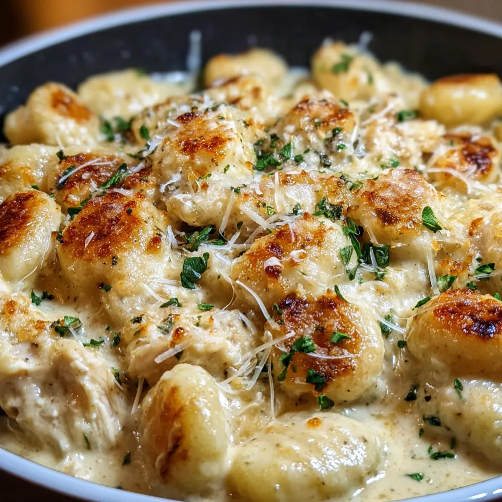 Quick Creamy Crack Chicken Gnocchi with Bacon and Ranch Seasoning - secondary view
